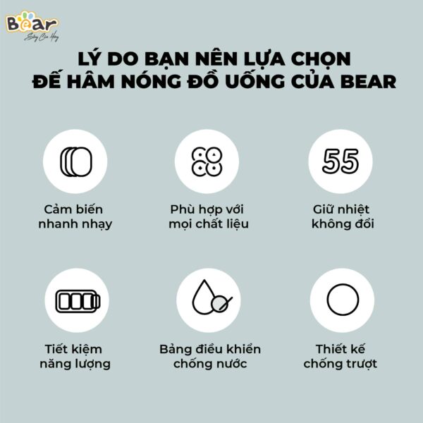 Đế hâm nóng đồ uống DRBD-C16J5 tiện lợi - Ảnh 2