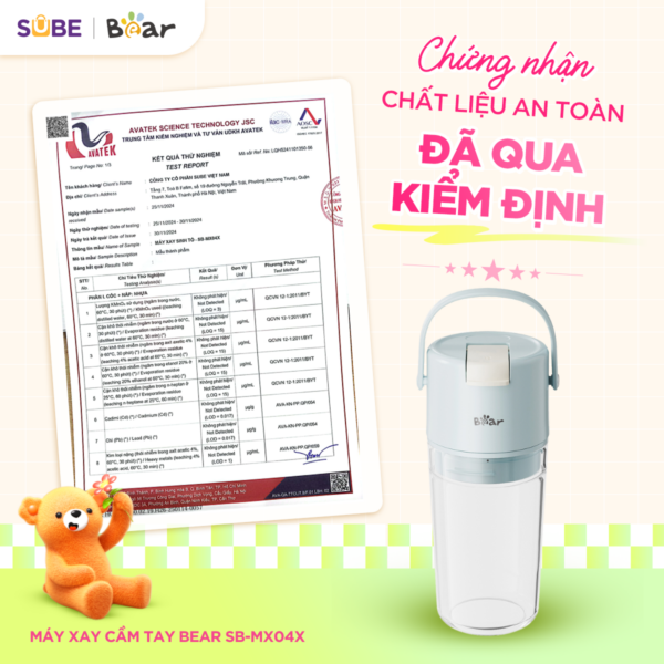 Máy xay sinh tố Bear SB-MX04X - Ảnh 7