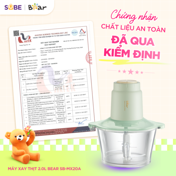 Máy xay thịt Bear 1.8L SB-MX20A - Ảnh 2