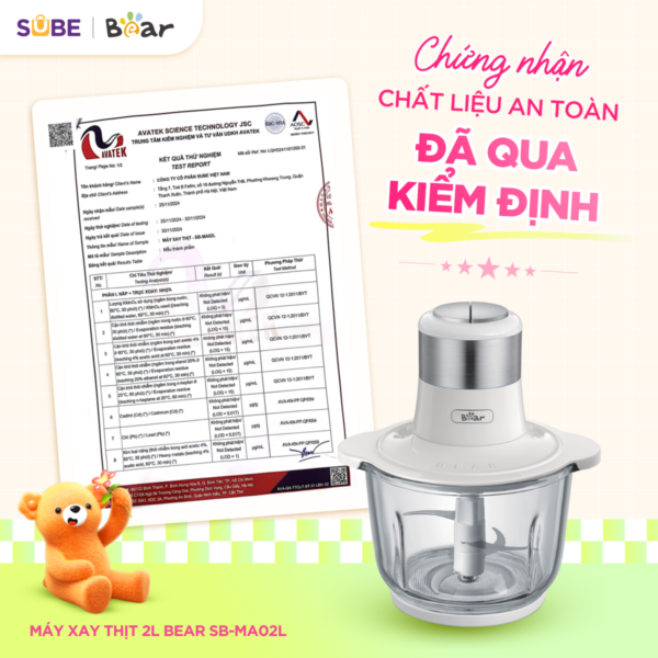 Máy xay thịt Bear 2L SB-MA02L - Ảnh 2