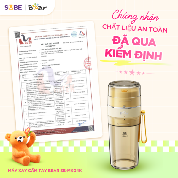 Máy xay sinh tố Bear SB-MX04K - Ảnh 2