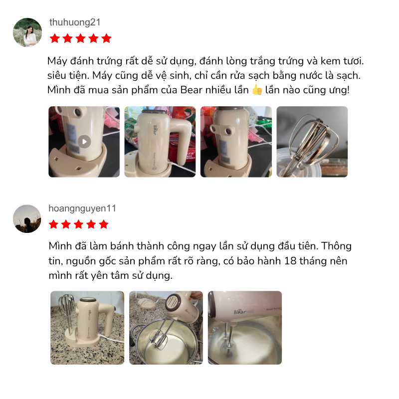 6-2-3 Máy đánh trứng Bear HM-5H01J29 - Ảnh 19