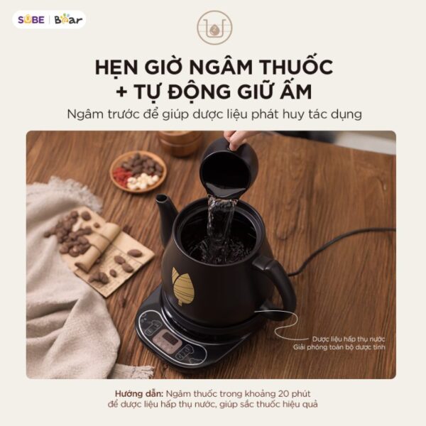 Ấm sắc thuốc Bear HTM-4H40X