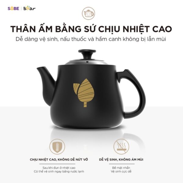 Ấm sắc thuốc Bear HTM-4H40X