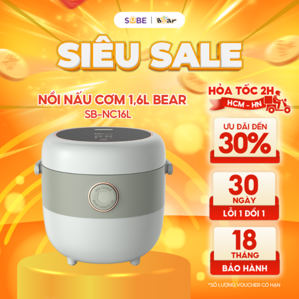 Nồi Cơm Điện Bear 1.6L SB-NC16L