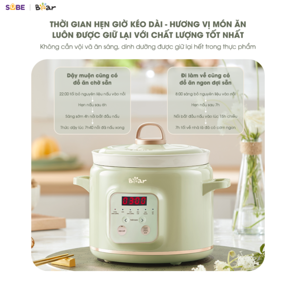 Nồi nấu chậm Bear 2L SB-NNC20 - Ảnh 11