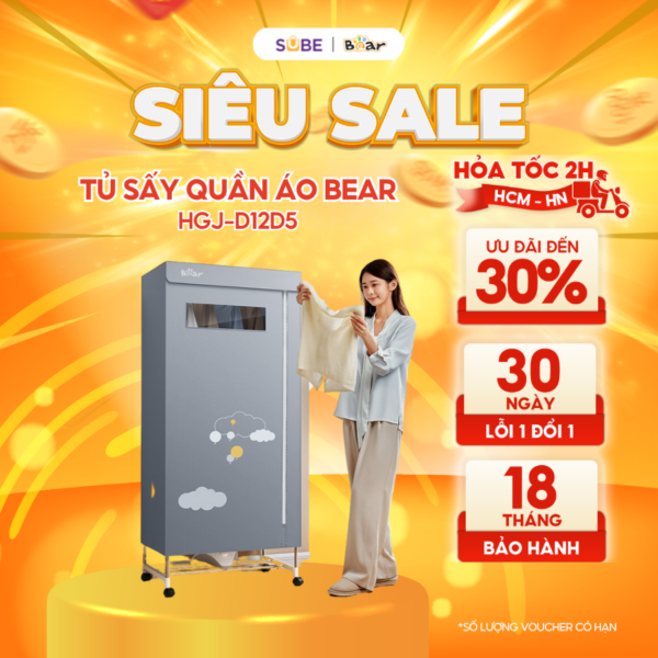 Tủ sấy quần áo Bear HGJ-D12D5