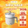 Nồi lẩu mini Bear 1.2L DRG-C12K1