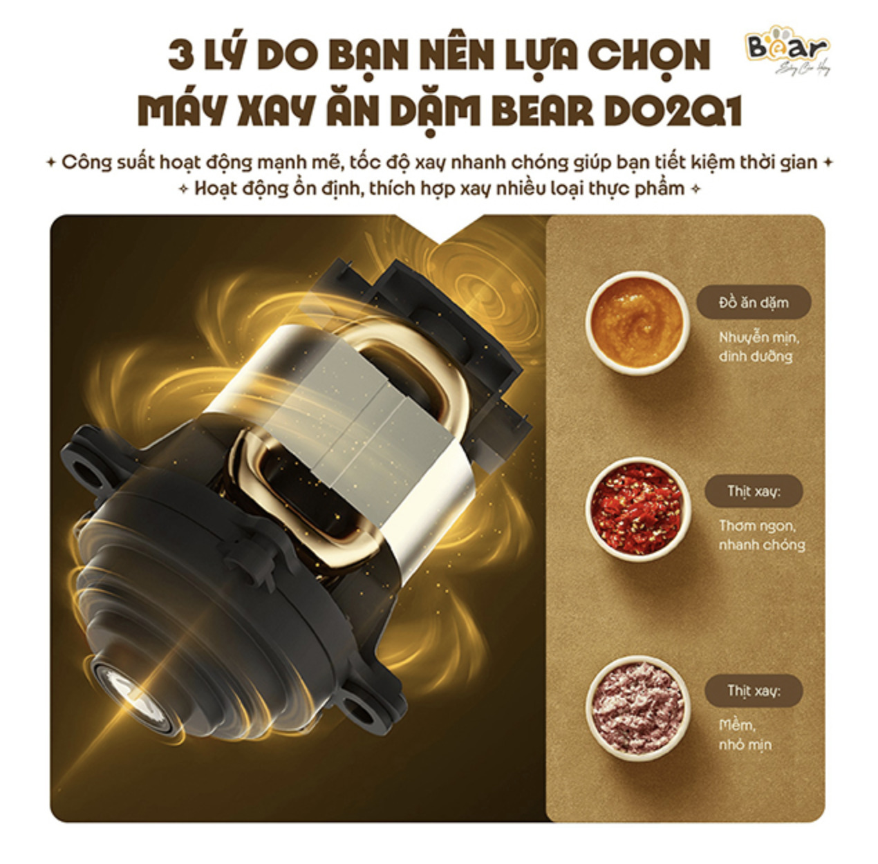 lý do chọn máy xay ăn dặm bear 0.6l QSJ-D02Q1 máy xay ăn dặm bear 0.6l QSJ-D02Q1
