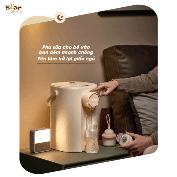 Bình thuỷ điện Bear 5L SB-BTD5L - Màu Kem | Bản Quốc tế - Ảnh 16