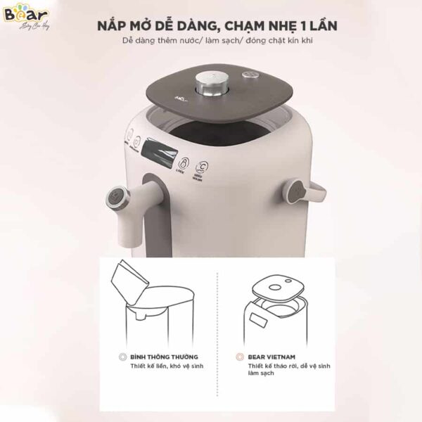 Bình thủy điện Bear 3L KE-B30V1, 11 chức năng giữ ấm - Ảnh 12