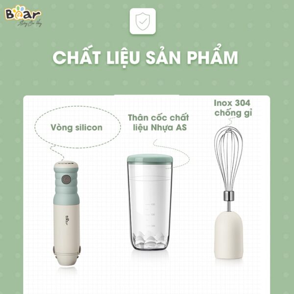 Bộ máy xay cầm tay đa năng Bear JBQ-B50E1 - Ảnh 8