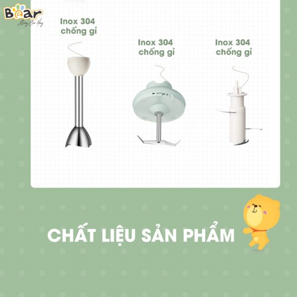 Bộ máy xay cầm tay đa năng Bear JBQ-B50E1 - Ảnh 10