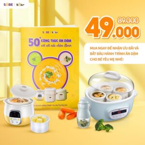 Cẩm nang 50+ công thức ăn dặm với nồi nấu chậm Bear