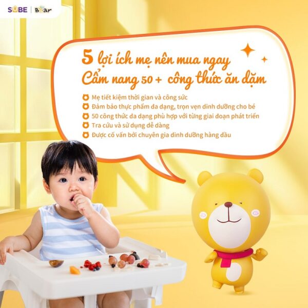 Cẩm nang 50+ công thức ăn dặm với nồi nấu chậm Bear - Ảnh 3
