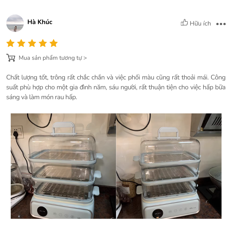 Nồi hấp siêu nhanh và tiện lợi cho mỗi bữa sáng Nồi hấp Bear DZG-P20W7 ghi điểm với thiết kế và hiệu năng