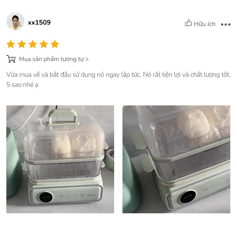 Nồi hấp Bear DZG-P20W7 ghi điểm với thiết kế và hiệu năng Nồi hấp Bear DZG-P20W7