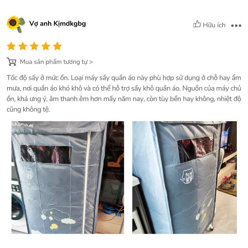 Tủ sấy khô nhanh, chất liệu bền