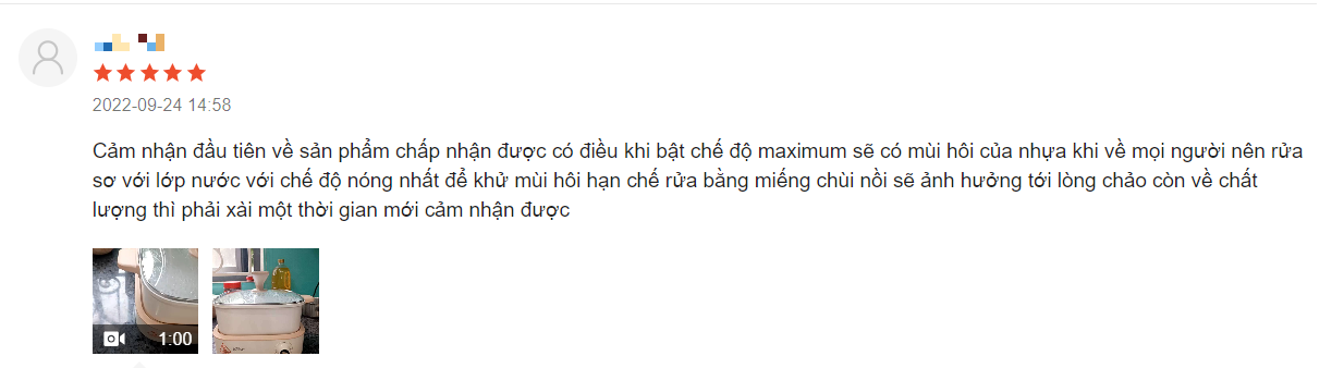 Nồi lẩu Bear 4L dễ dàng vệ sinh nhờ lớp chống dính siêu xịn 10 điểm cho chất lượng