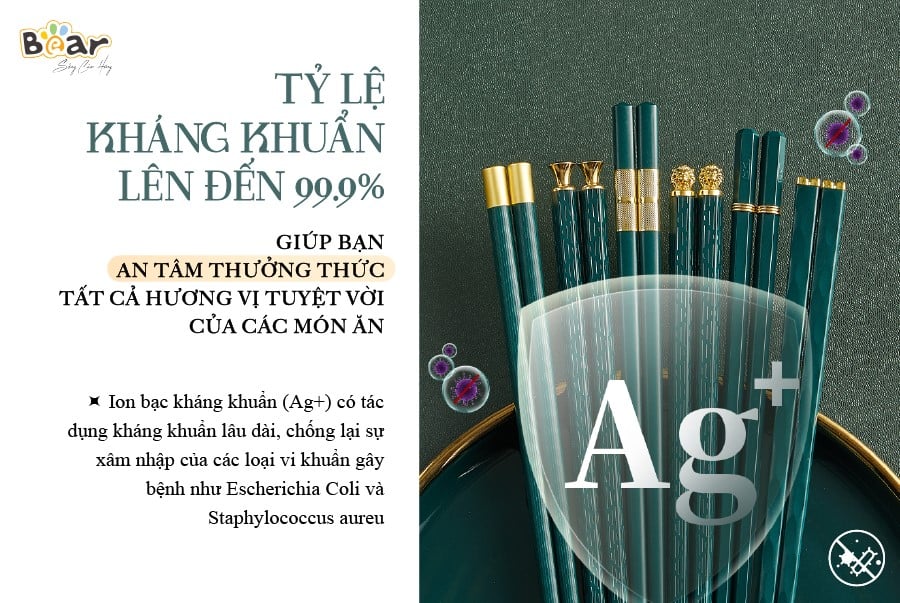 Công dụng của Đũa ăn cao cấp kháng khuẩn CX-E0102