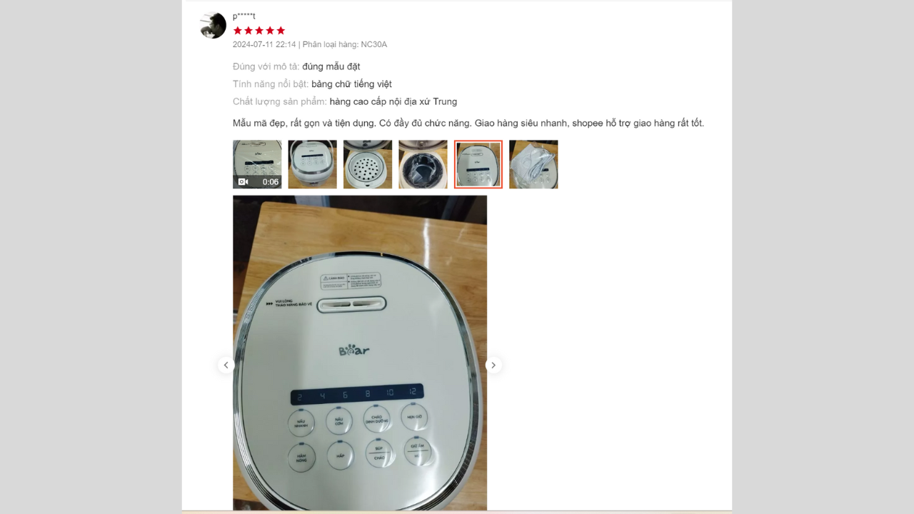 Nồi cơm điện bear 3l SB-NC30A với màu sắc đẹp và sản phẩm chắc chắn Nồi cơm điện bear 3l SB-NC30A với màu sắc đẹp và sản phẩm chắc chắn