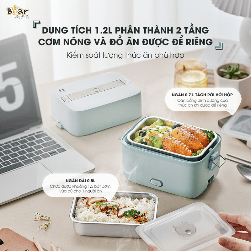 Cách sử dụng sản phẩm hộp cơm điện Bear