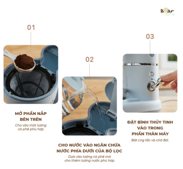 Máy pha cà phê Bear SB-CF06A - Ảnh 20