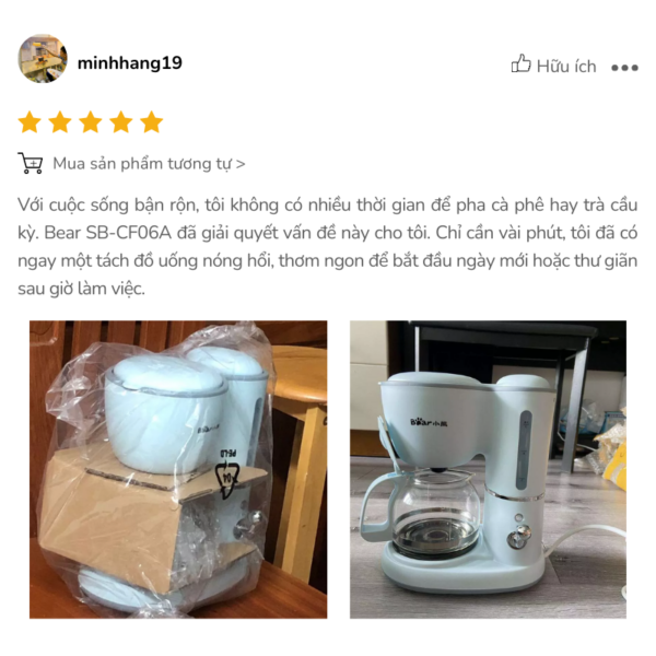 Máy pha cà phê Bear SB-CF06A - Ảnh 19