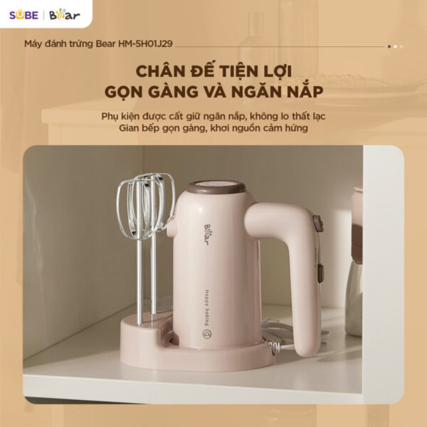 Máy đánh trứng Bear HM-5H01J29 - Ảnh 9