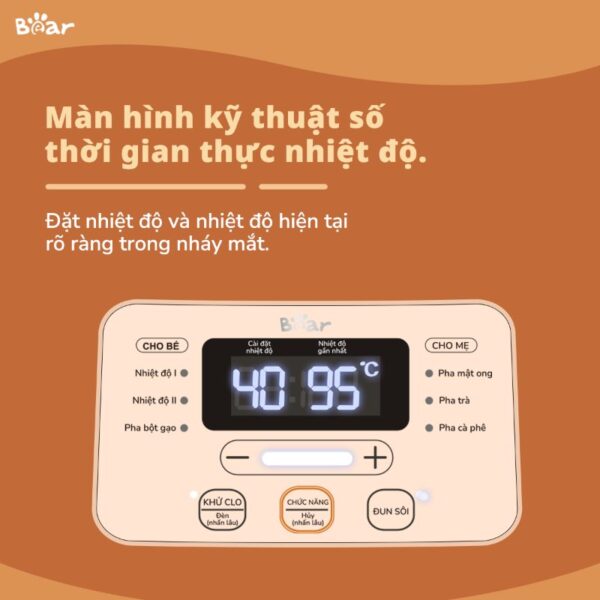 Máy đun nước hâm sữa Bear WW-4H12L - Ảnh 10
