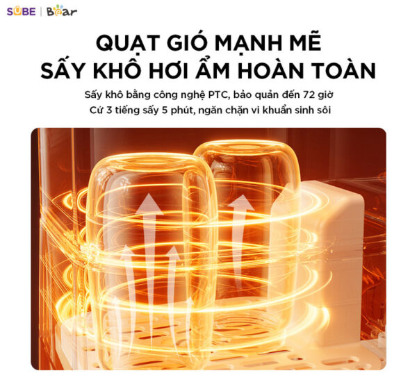 Máy đun nước hâm sữa tiệt trùng Bear WW-5H12V78 - Ảnh 14