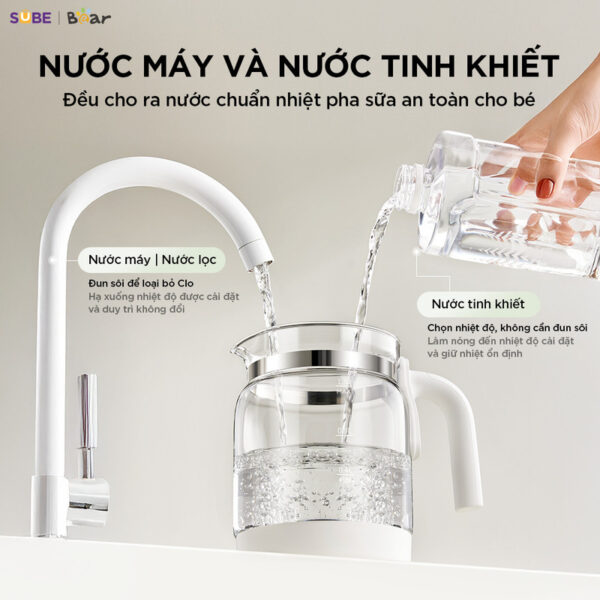 Máy đun nước hâm sữa tiệt trùng Bear WW-5H12V78 - Ảnh 18