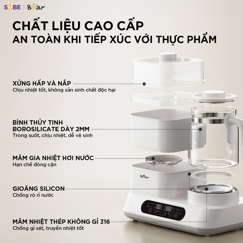 may-dun-nuoc-ham-sua-tiet-trung-ww-5h12v78-4-1 Chất liệu cao cấp, an toàn tuyệt đối cho bé