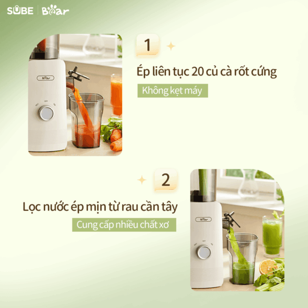 Máy ép chậm Bear SJ-4H01T - Ảnh 5