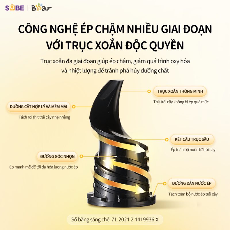 may-ep-cham-bear-sj-4h01t-7-3 Máy ép chậm Bear SJ-4H01T