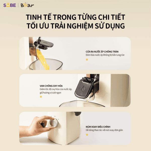 Máy ép chậm Bear SJ-4H01T - Ảnh 9
