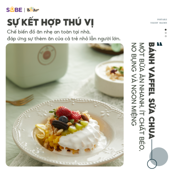 Máy làm sữa chua Bear 1L SB-SC12C - Ảnh 7