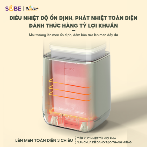 Máy làm sữa chua Bear 1L SB-SC12C - Ảnh 11