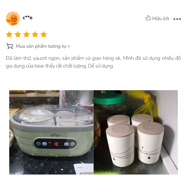 Làm sữa chua chất lượng Máy làm sữa chua Bear