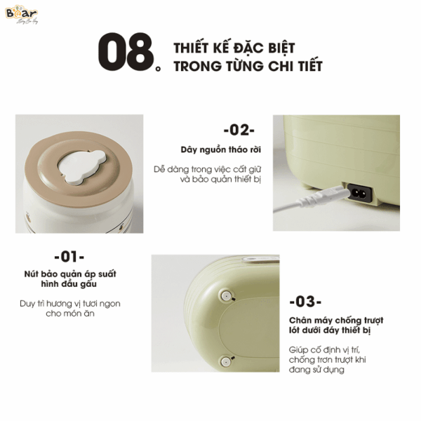 Máy làm sữa chua Bear SB-SC10C - Ảnh 10