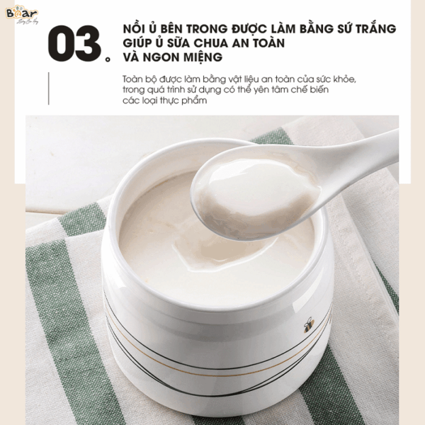 Máy làm sữa chua Bear SB-SC10C - Ảnh 5