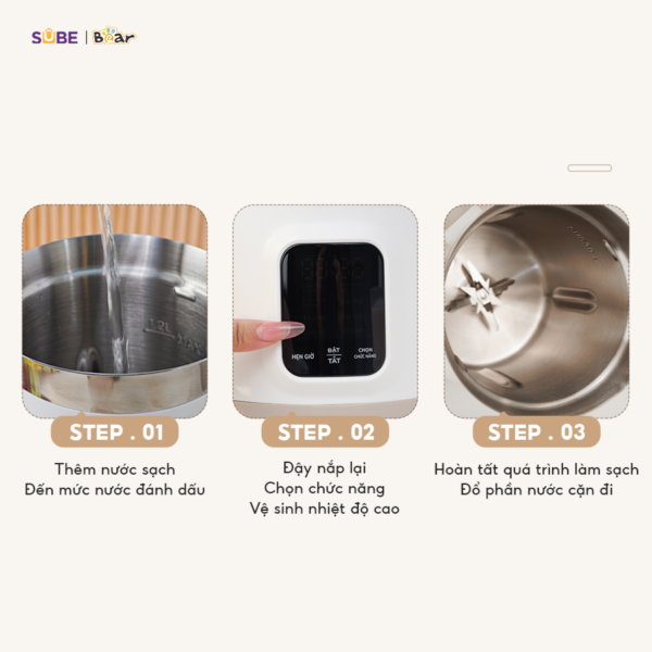 Máy làm sữa hạt Bear 1.2L SB-SH12H - Ảnh 5