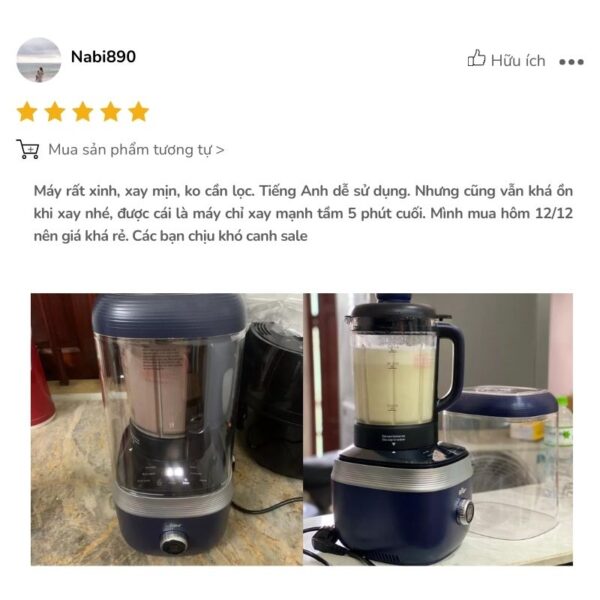 Máy làm sữa hạt Bear 1.5L PBJ-B06S2 - Ảnh 11