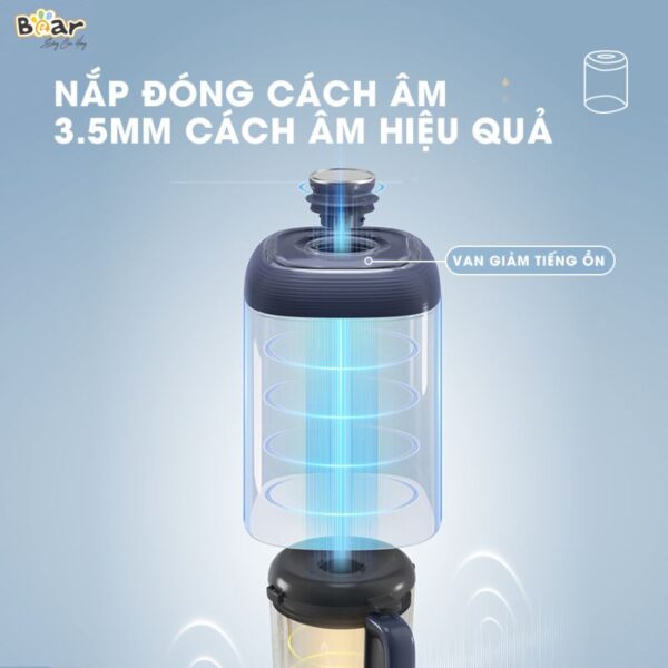Máy làm sữa hạt Bear 1.5L PBJ-B06S2 - Ảnh 4