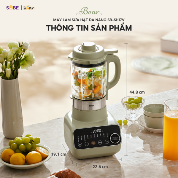 Máy làm sữa hạt Bear 1.75L SB-SH17V - Ảnh 3