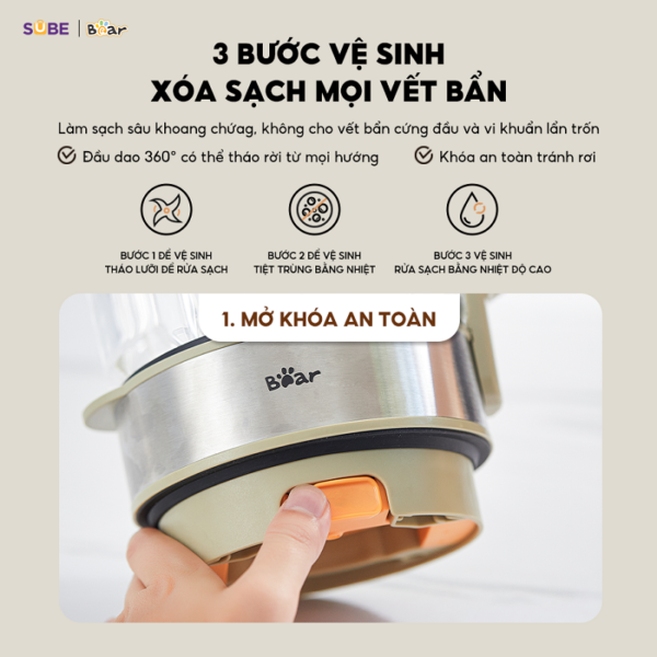 Máy làm sữa hạt Bear 1.75L SB-SH17V - Ảnh 13