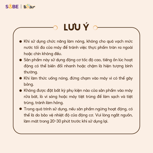Máy làm sữa hạt Bear 1L SB-SH09Q - Ảnh 13