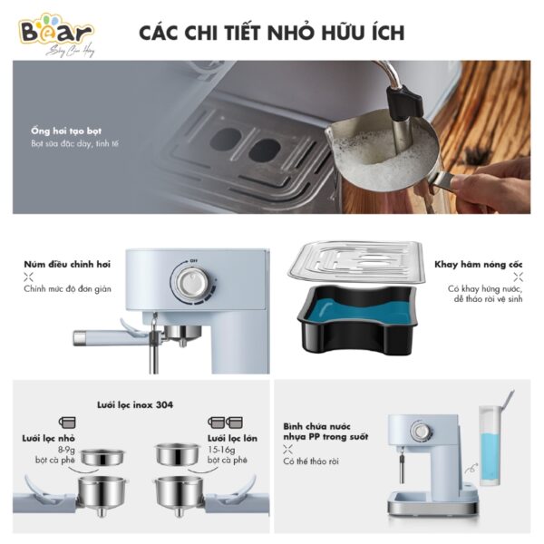 Máy pha cà phê Bear CF-B15V1 - Ảnh 13