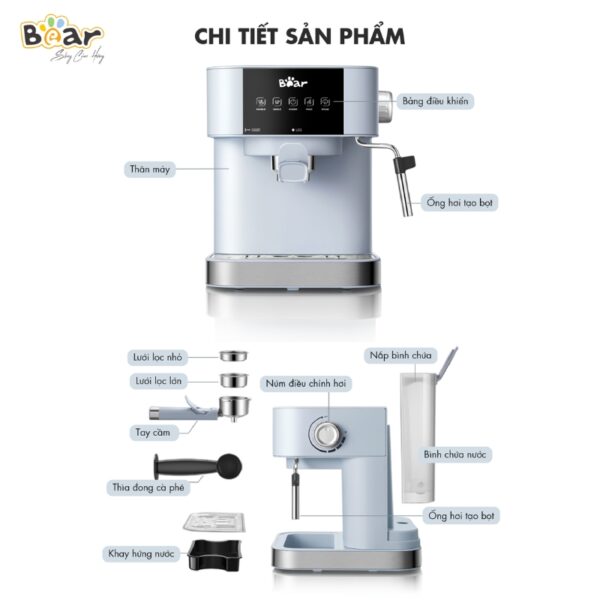 Máy pha cà phê Bear CF-B15V1 - Ảnh 14