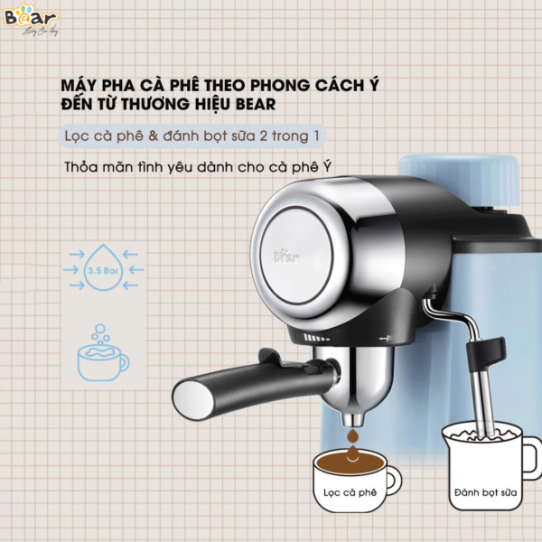 Máy pha cà phê Bear CF-B02V1 - Ảnh 10